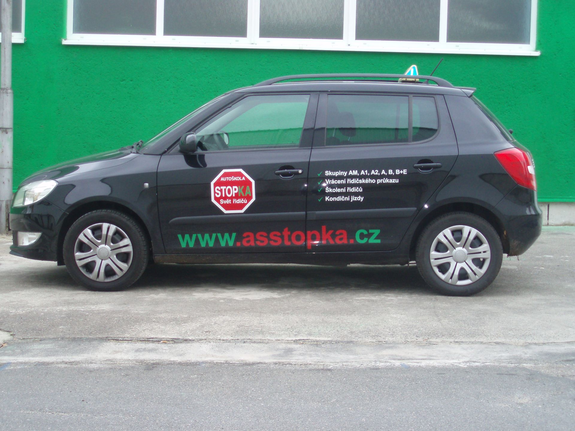 osobní vozidlo pro výcvik autoškoly Škoda Fabia II